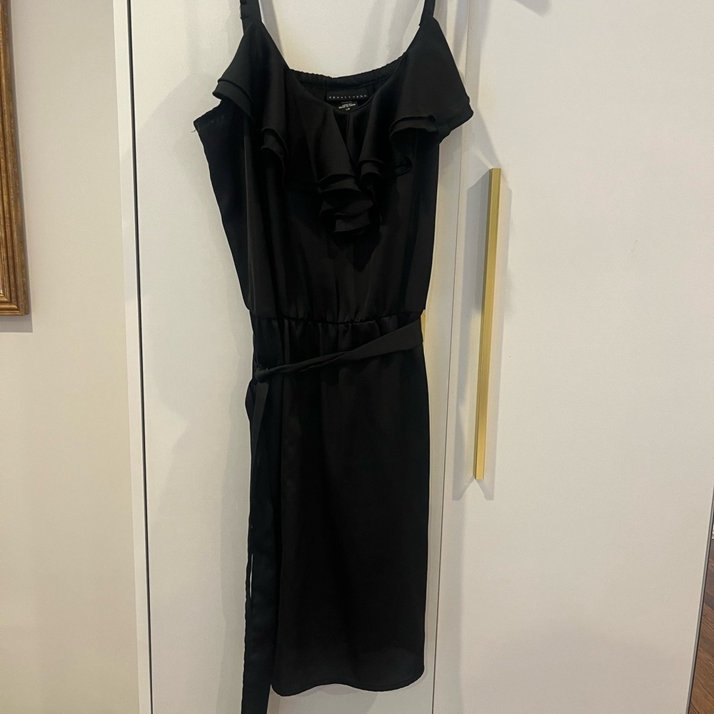 Silky Ruffled Detail Dress